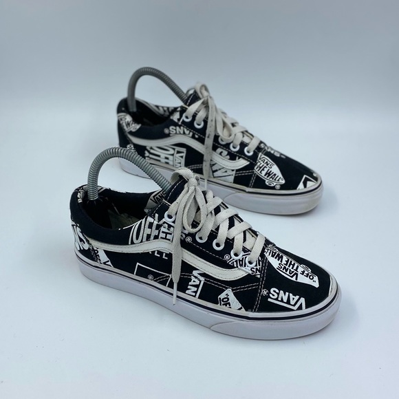 Vans black and white off the wall old Skool womens size 7 - Picture 1 of 6